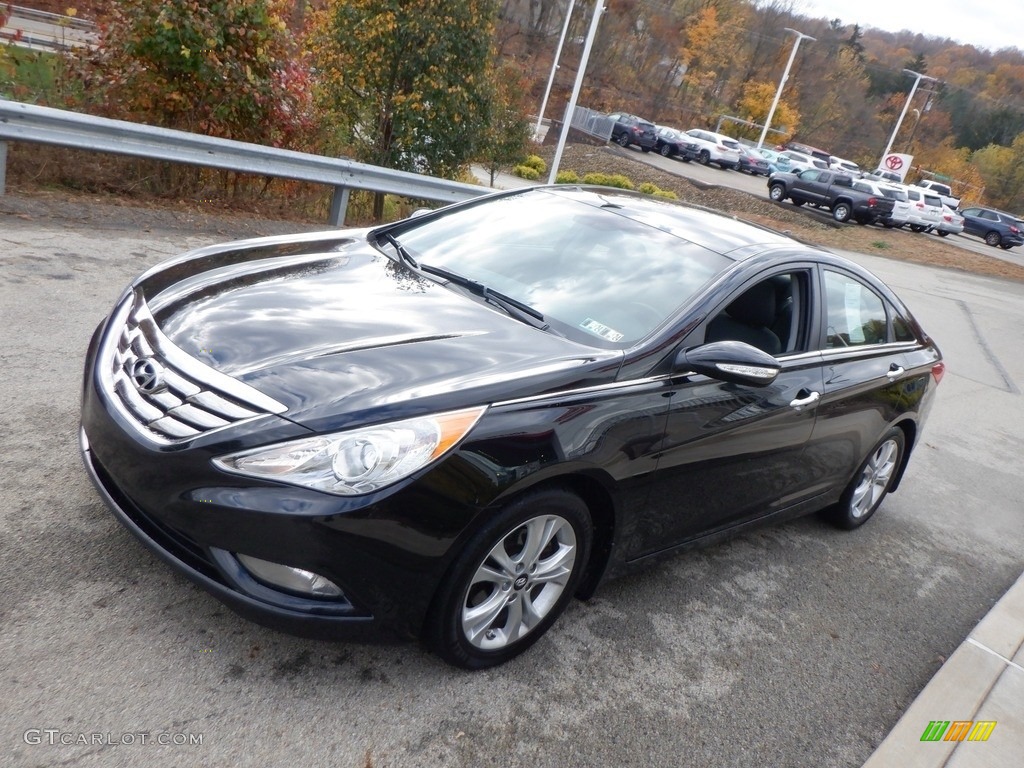 2012 Sonata Limited - Midnight Black / Black photo #5
