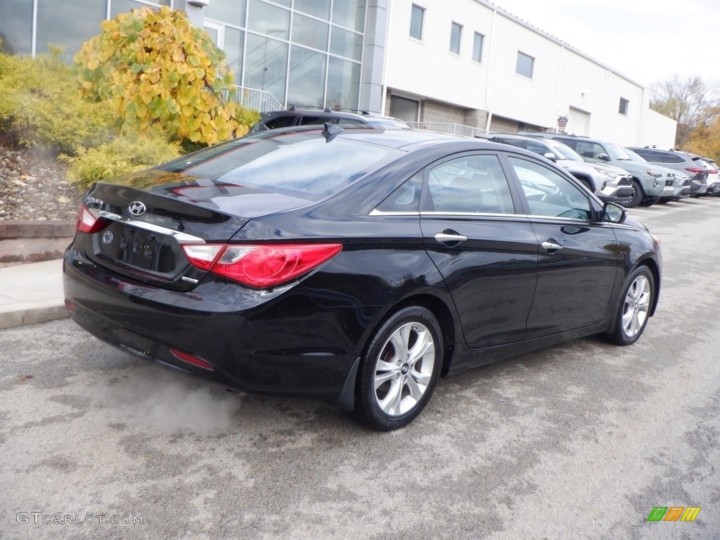 2012 Sonata Limited - Midnight Black / Black photo #7