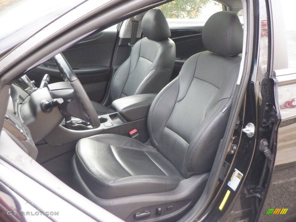 2012 Sonata Limited - Midnight Black / Black photo #15