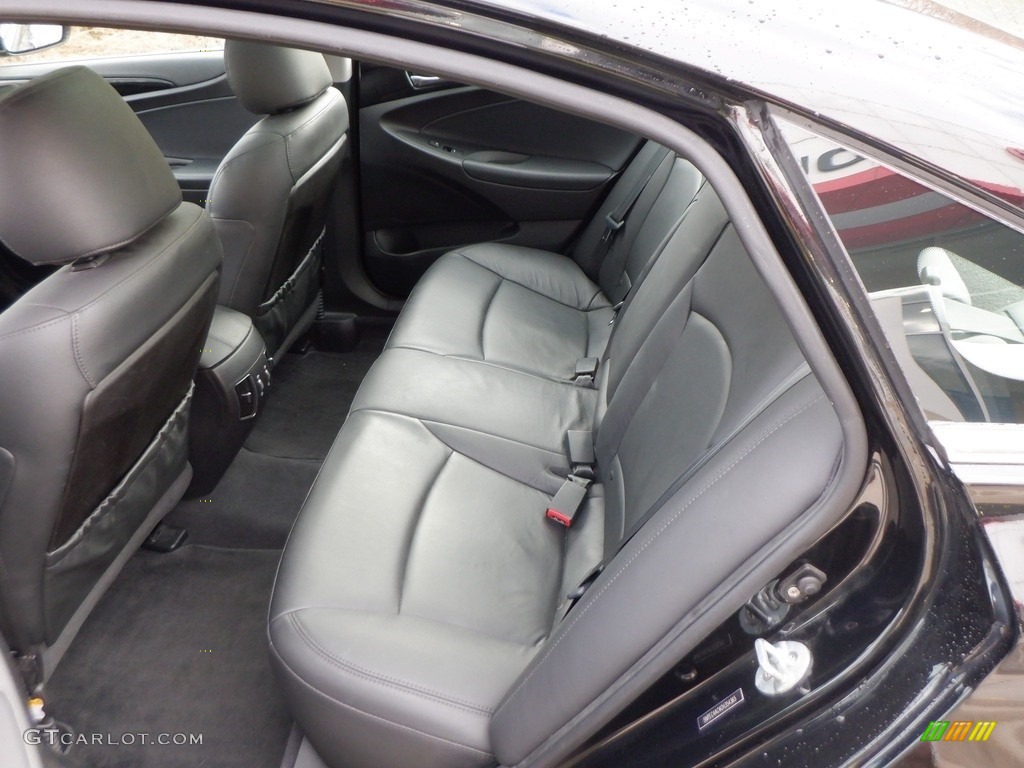 2012 Sonata Limited - Midnight Black / Black photo #25