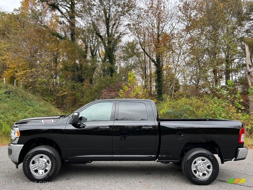 Diamond Black Crystal Pearl 2024 Ram 2500 Tradesman Crew Cab 4x4 Exterior Photo #146736850
