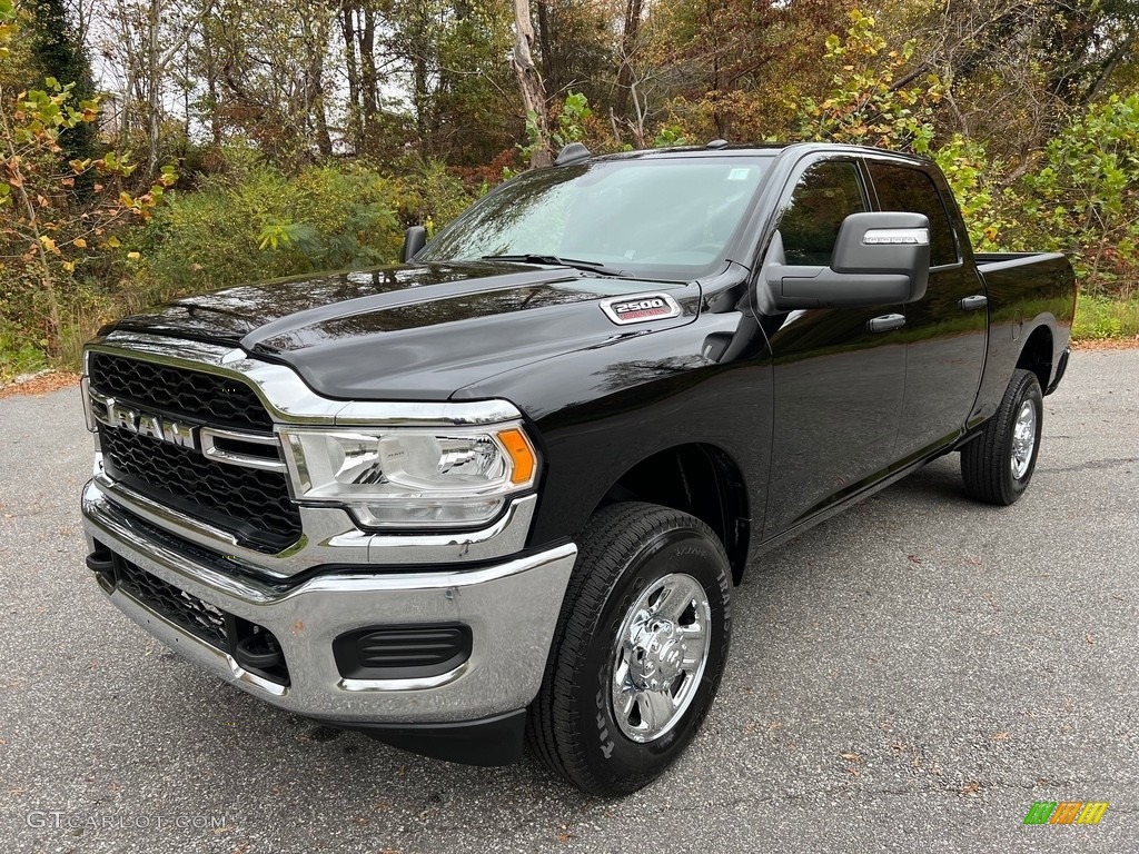 Diamond Black Crystal Pearl 2024 Ram 2500 Tradesman Crew Cab 4x4 Exterior Photo #146736874