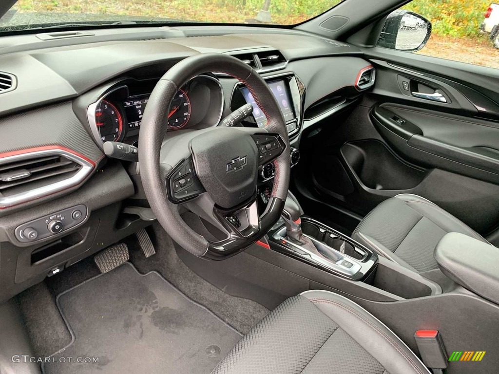 Jet Black Interior 2021 Chevrolet Trailblazer RS AWD Photo #146737630