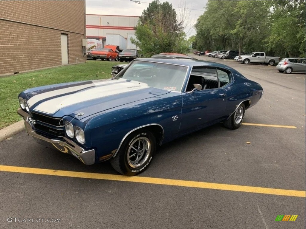 Fathom Blue Metallic 1970 Chevrolet Chevelle SS 396 Coupe Exterior Photo #146737915