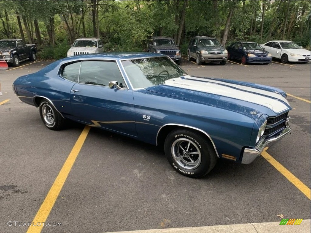 Fathom Blue Metallic 1970 Chevrolet Chevelle SS 396 Coupe Exterior Photo #146737939