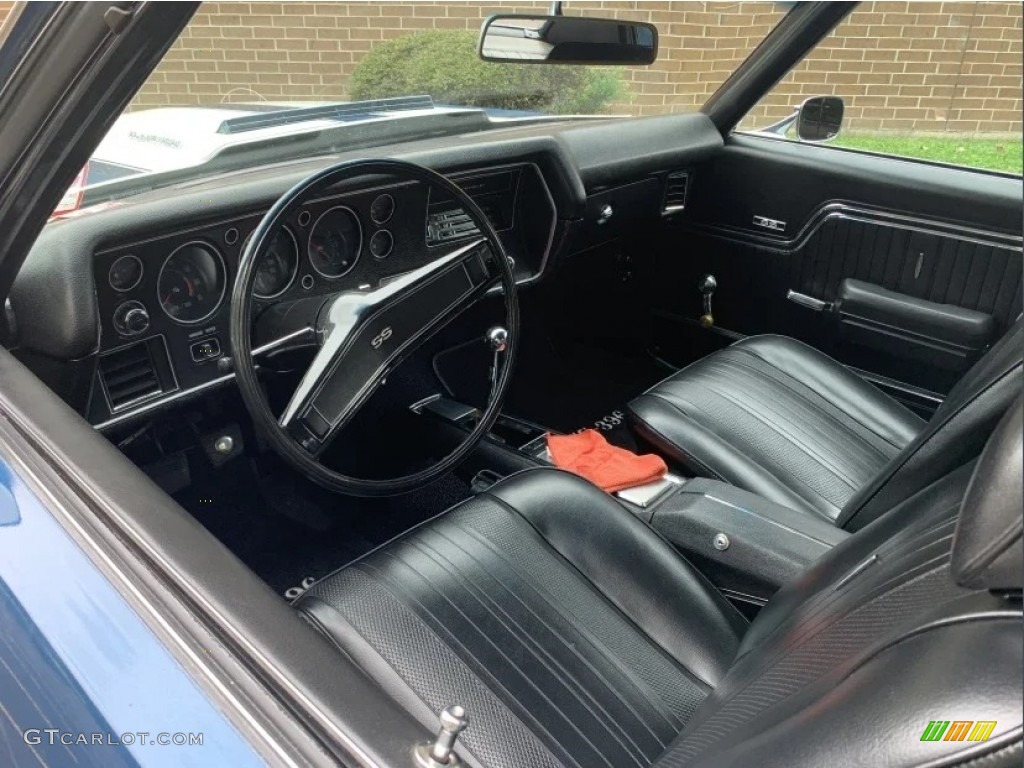 Black Interior 1970 Chevrolet Chevelle SS 396 Coupe Photo #146738062