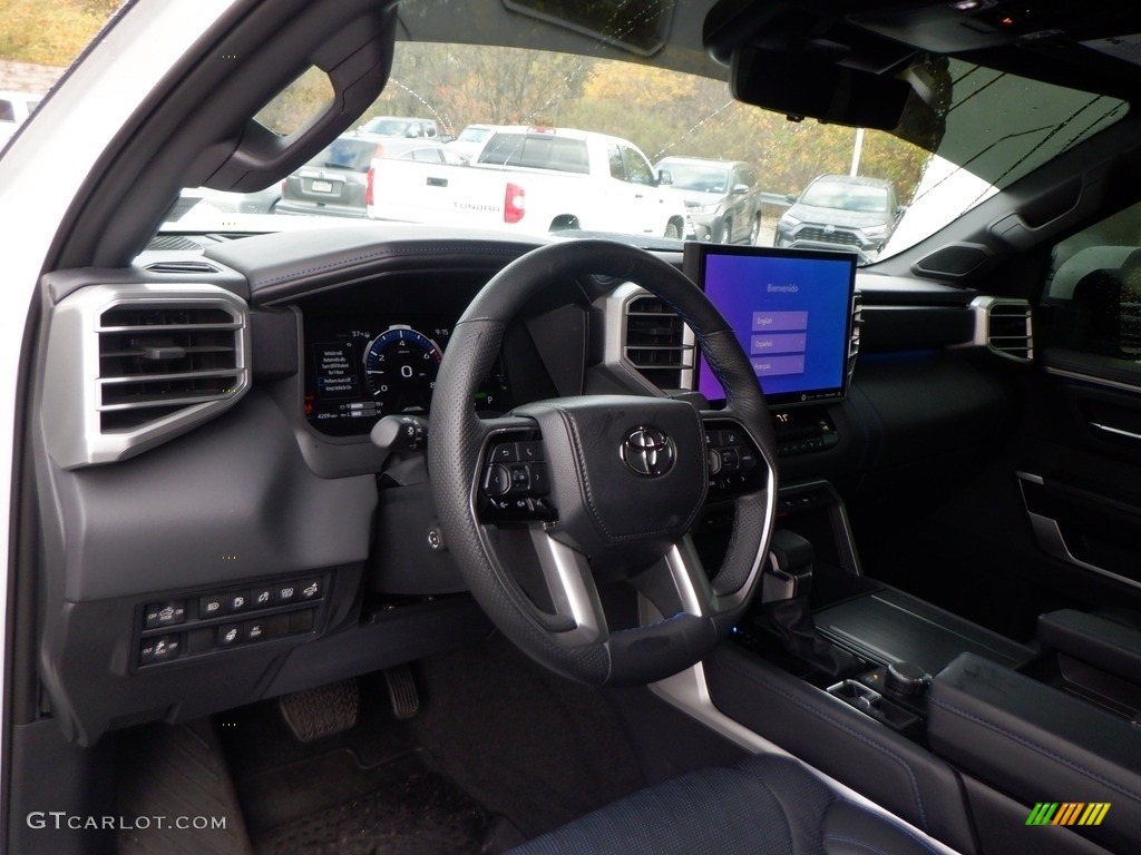 Black Interior 2022 Toyota Tundra Platinum Crew Cab 4x4 Photo #146738099
