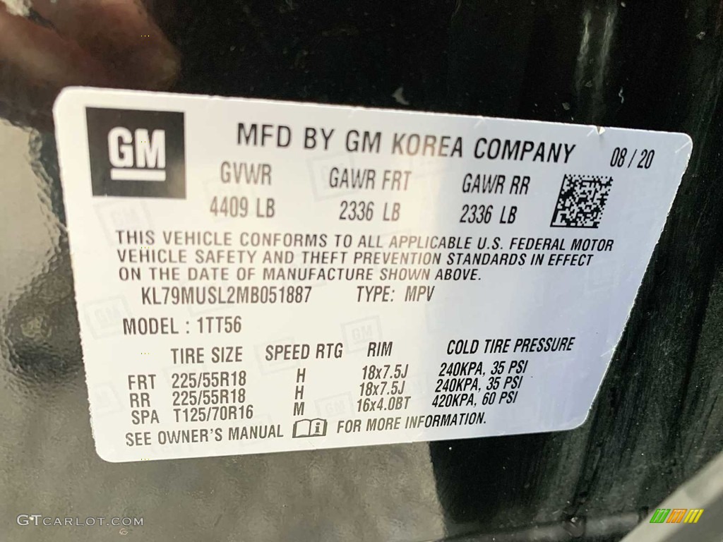 2021 TrailBlazer RS AWD - Mosaic Black Metallic / Jet Black photo #31