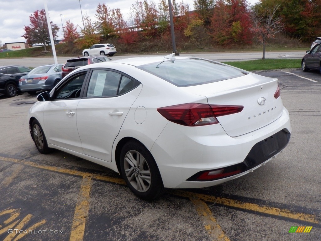 2020 Elantra Value Edition - Quartz White Pearl / Black photo #6