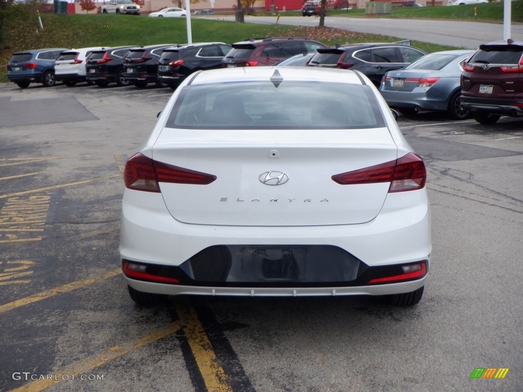 2020 Elantra Value Edition - Quartz White Pearl / Black photo #7