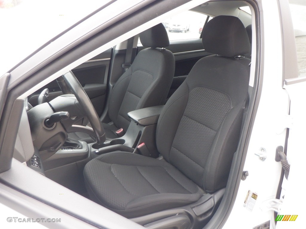2020 Elantra Value Edition - Quartz White Pearl / Black photo #12