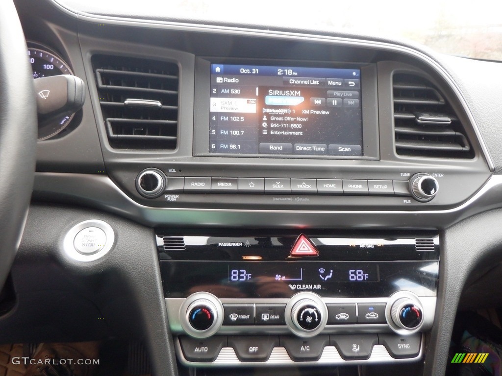 2020 Elantra Value Edition - Quartz White Pearl / Black photo #14