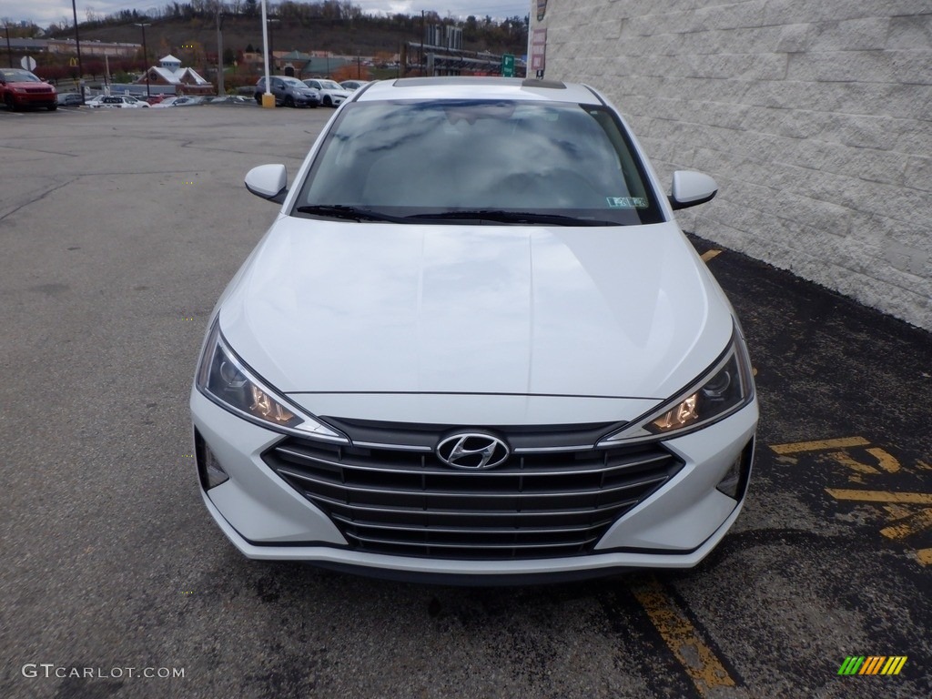 2020 Elantra Value Edition - Quartz White Pearl / Beige photo #2