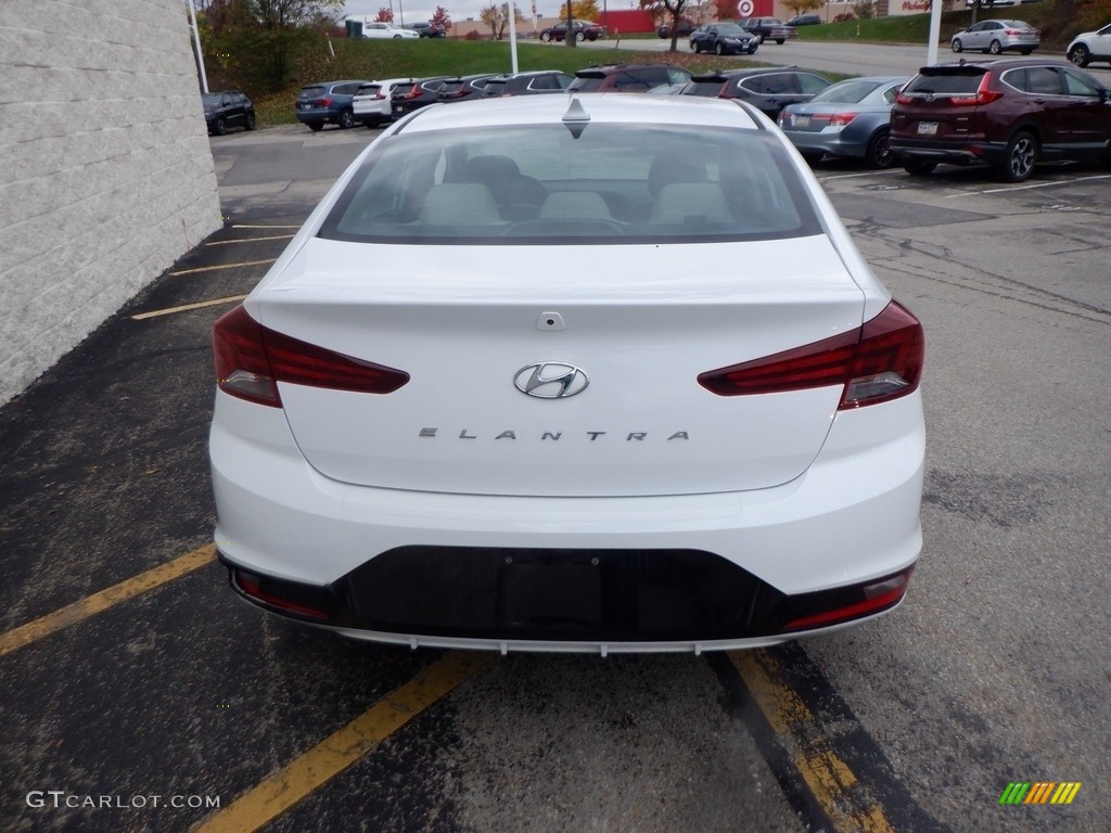 2020 Elantra Value Edition - Quartz White Pearl / Beige photo #5