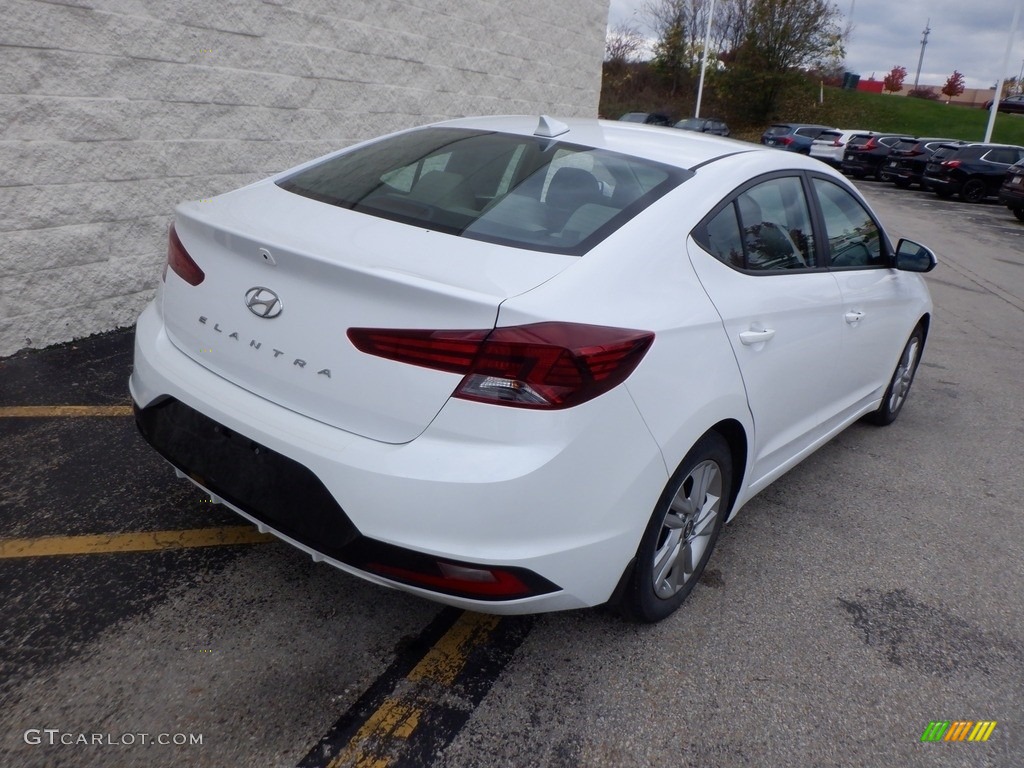 2020 Elantra Value Edition - Quartz White Pearl / Beige photo #6