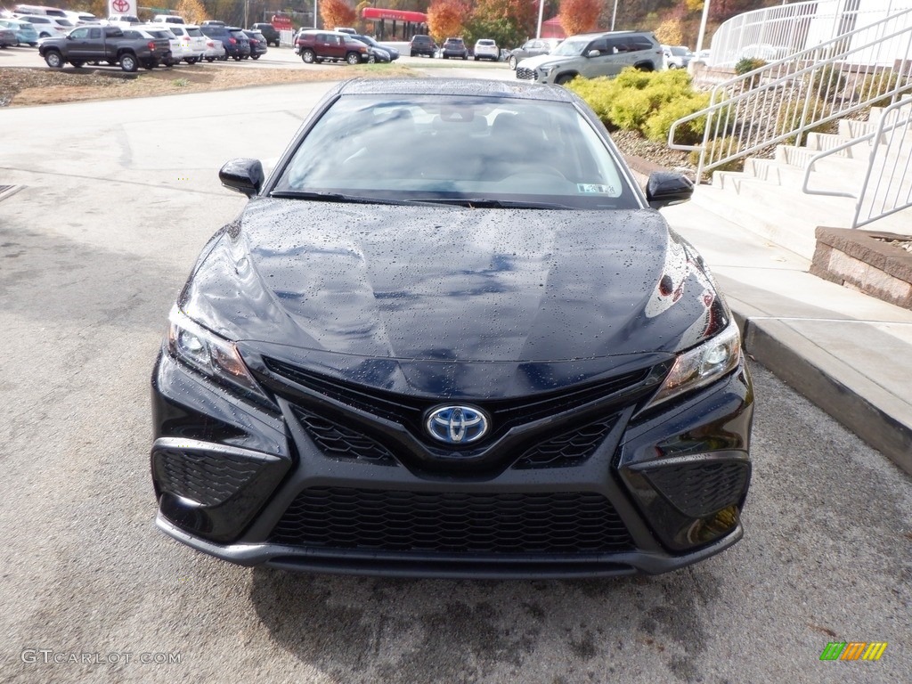 2024 Camry SE Nightshade Hybrid - Midnight Black Metallic / Black photo #4