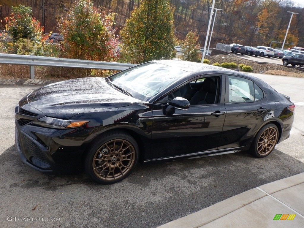 2024 Camry SE Nightshade Hybrid - Midnight Black Metallic / Black photo #5