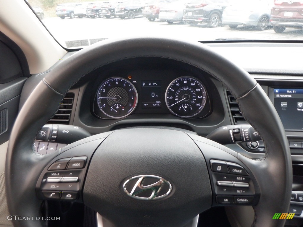 2020 Elantra Value Edition - Quartz White Pearl / Beige photo #20