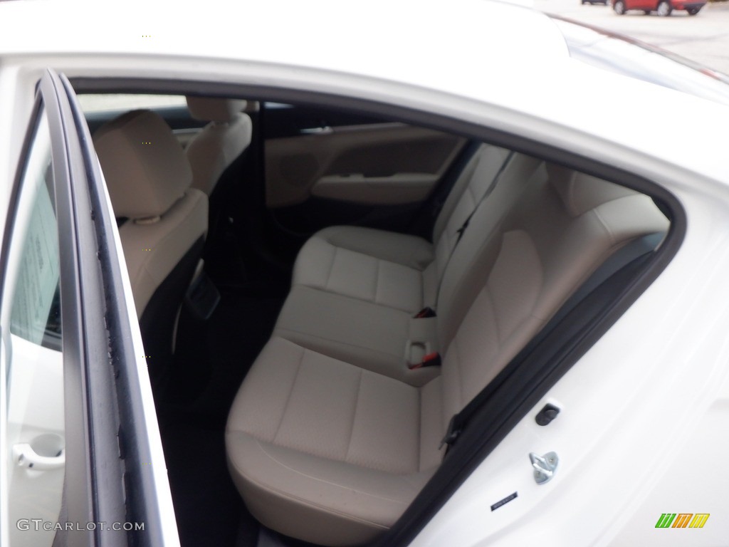 2020 Elantra Value Edition - Quartz White Pearl / Beige photo #27
