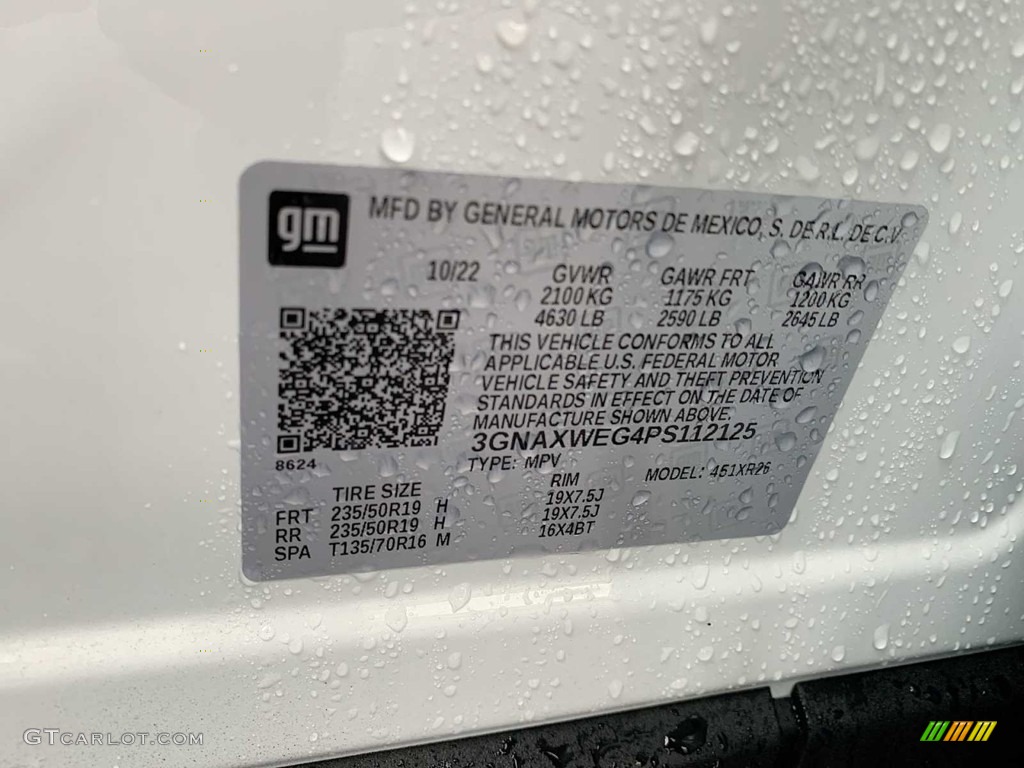 2023 Equinox RS AWD - Summit White / Jet Black photo #32