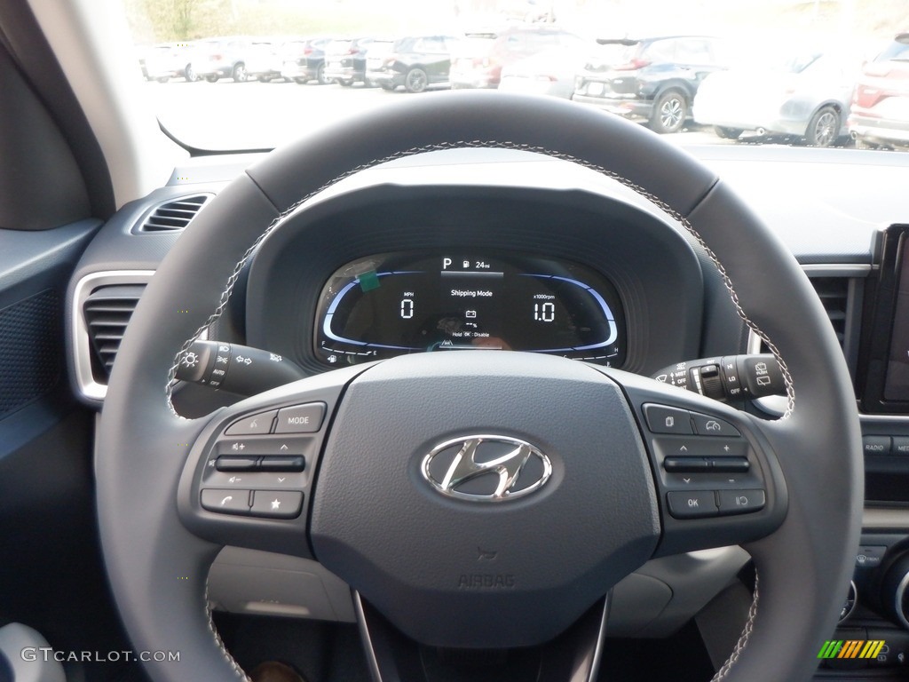 2024 Hyundai Venue Limited Denim Steering Wheel Photo #146739706