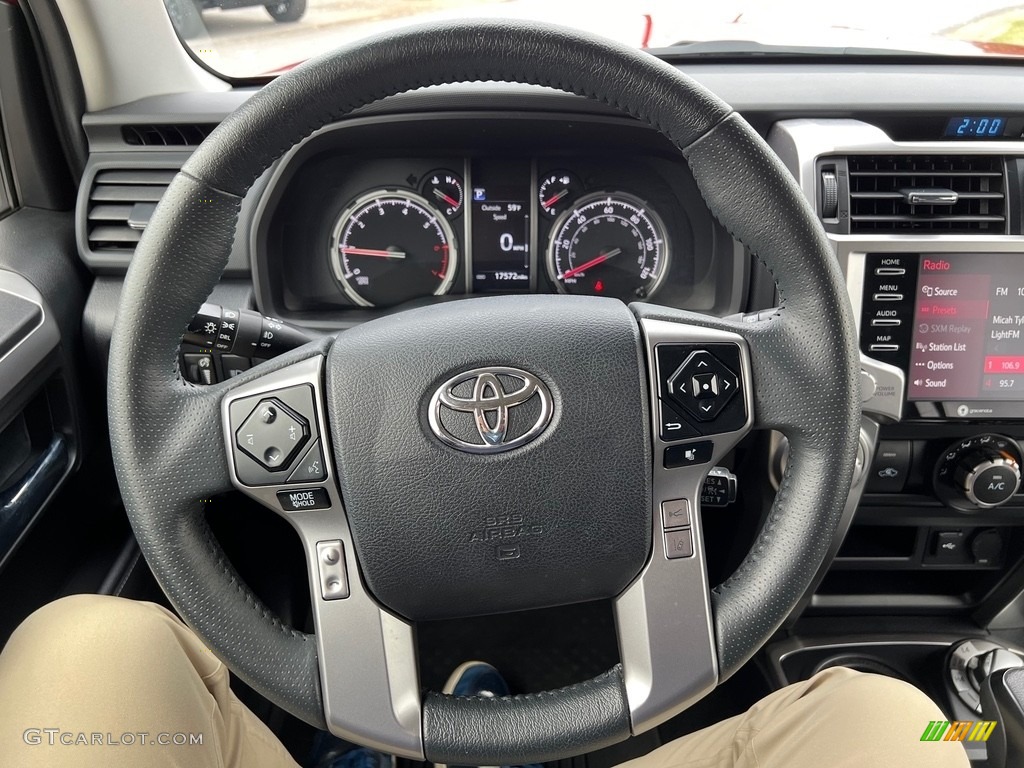 2022 Toyota 4Runner TRD Sport 4x4 Black/Graphite Steering Wheel Photo #146739898