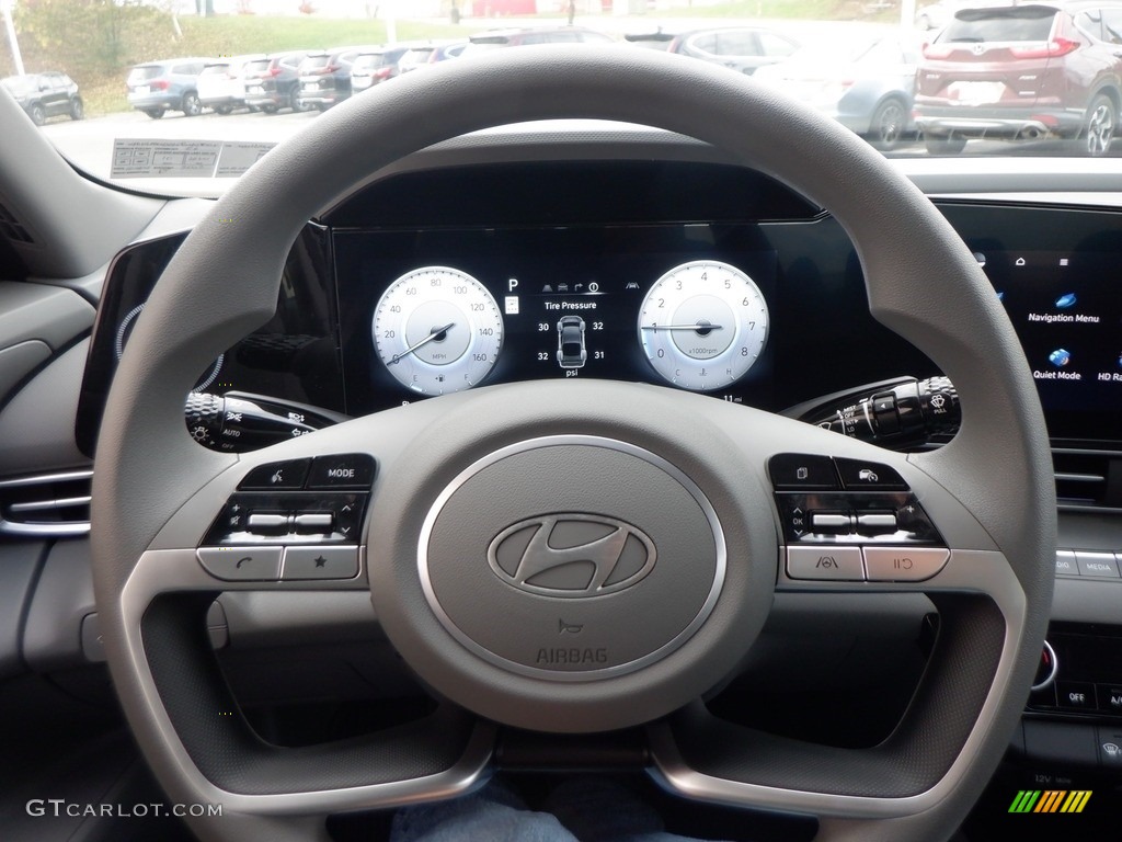 2024 Hyundai Elantra SEL Gray Steering Wheel Photo #146740825