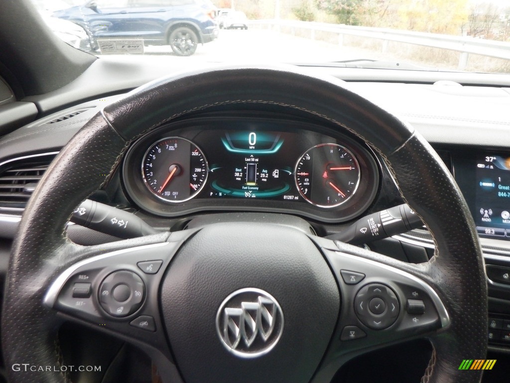 2018 Buick Regal Sportback GS AWD Ebony Steering Wheel Photo #146740862