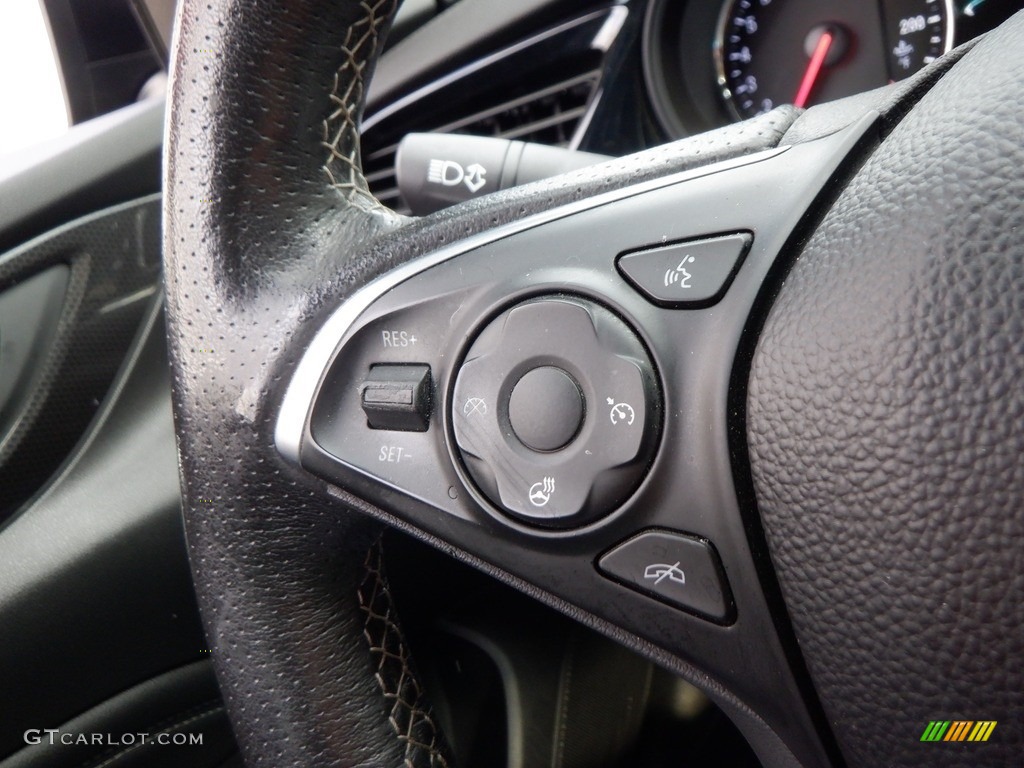 2018 Buick Regal Sportback GS AWD Ebony Steering Wheel Photo #146740875