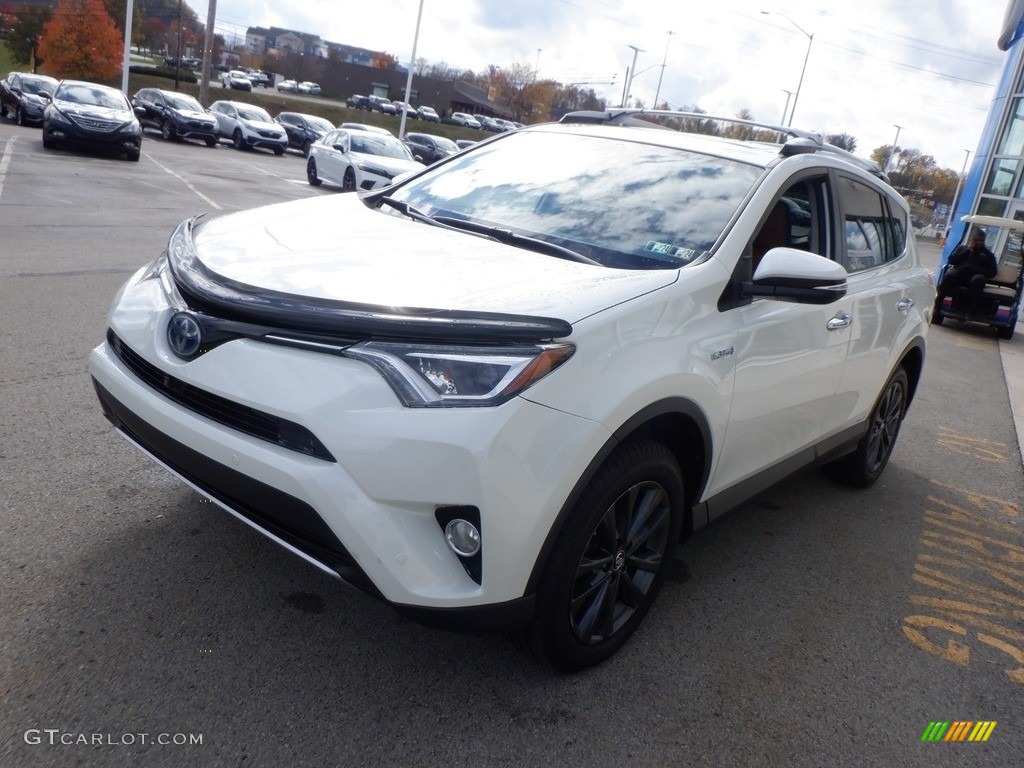 2016 RAV4 Limited Hybrid AWD - Blizzard Pearl / Nutmeg photo #15