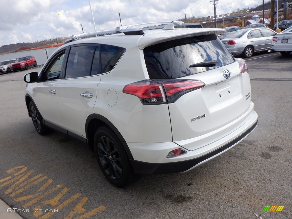 2016 RAV4 Limited Hybrid AWD - Blizzard Pearl / Nutmeg photo #17