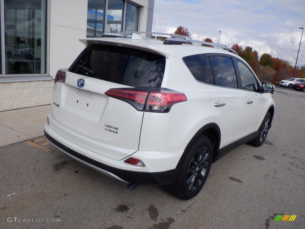 2016 RAV4 Limited Hybrid AWD - Blizzard Pearl / Nutmeg photo #19