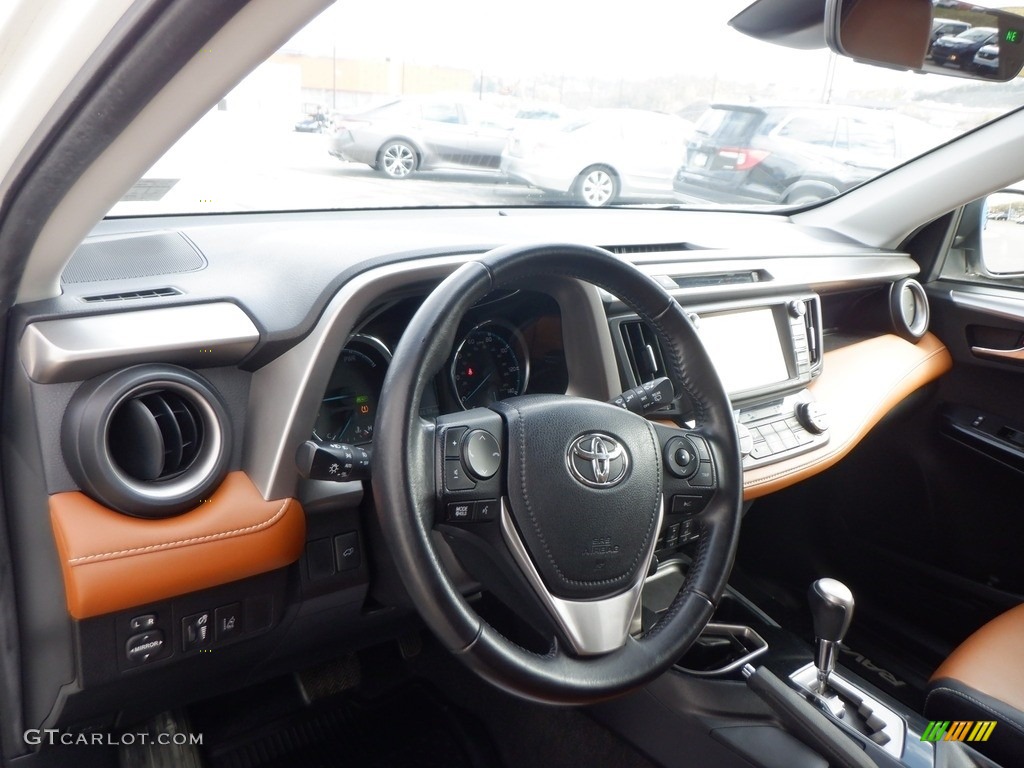 2016 RAV4 Limited Hybrid AWD - Blizzard Pearl / Nutmeg photo #22