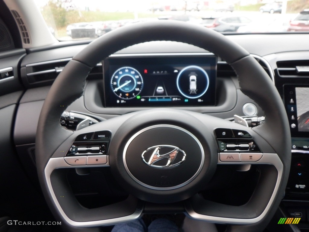 2024 Hyundai Tucson Limited Hybrid AWD Black Steering Wheel Photo #146741173
