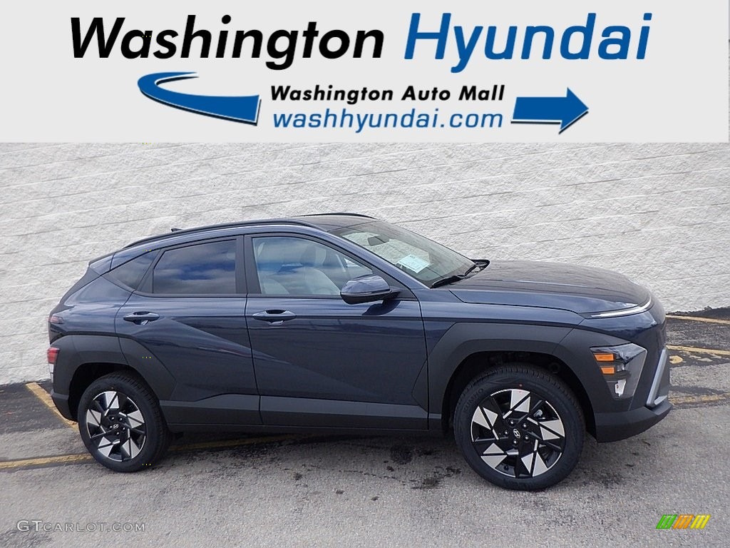 2024 Kona SEL AWD - Denim Blue Pearl / Gray photo #2