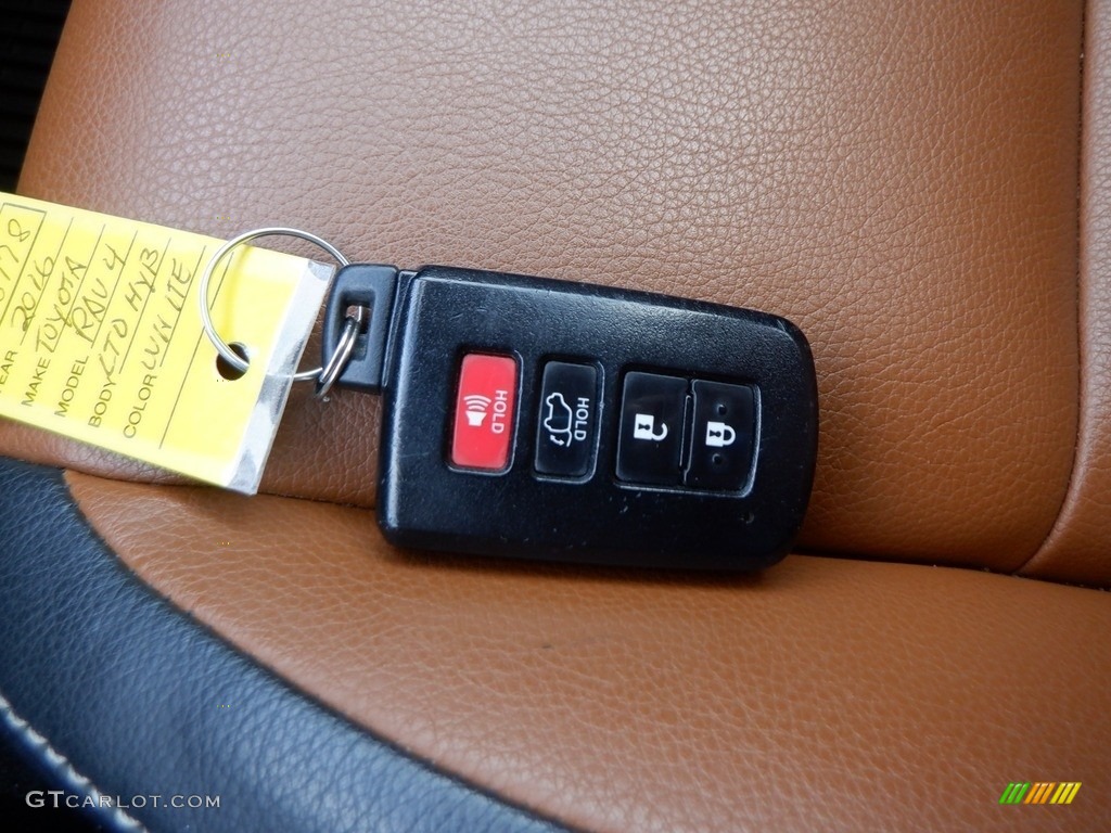 2016 RAV4 Limited Hybrid AWD - Blizzard Pearl / Nutmeg photo #39