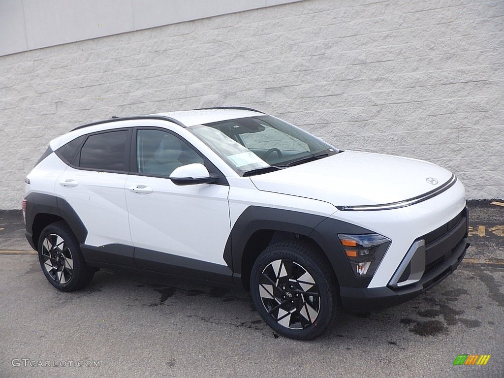 2024 Kona SEL AWD - Atlas White / Gray photo #1