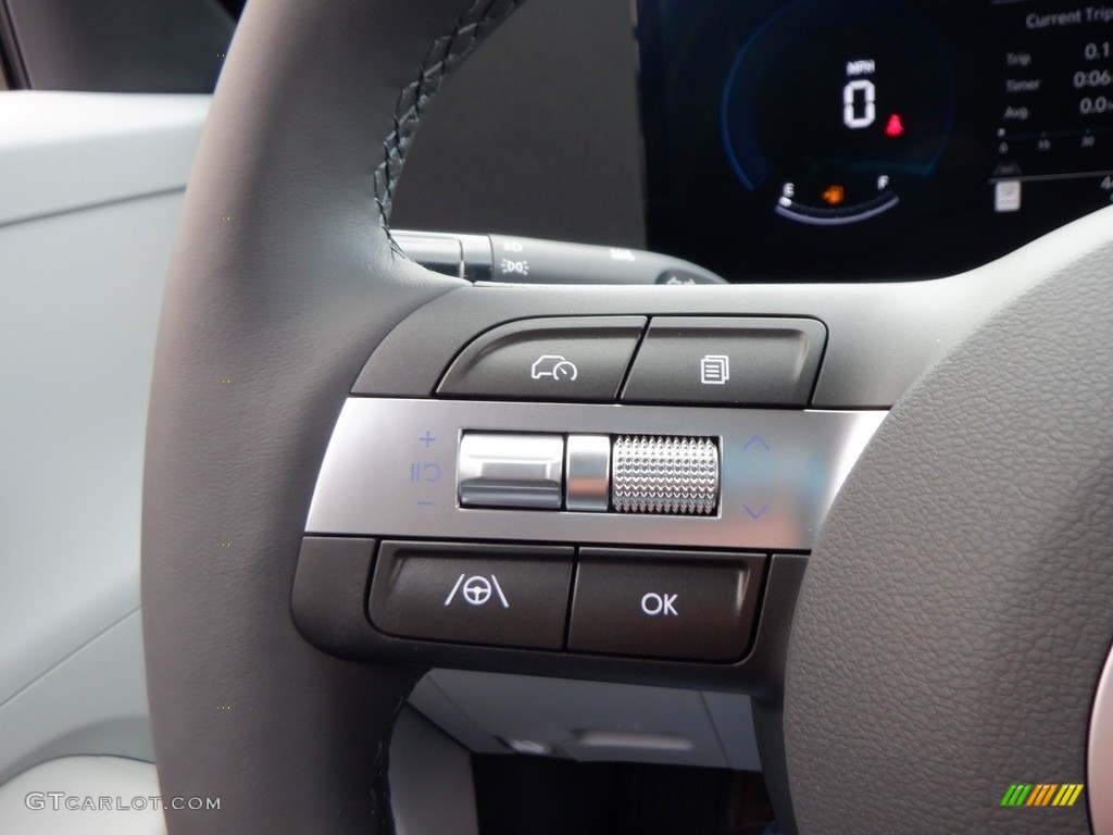 2024 Hyundai Kona SEL AWD Gray Steering Wheel Photo #146741620