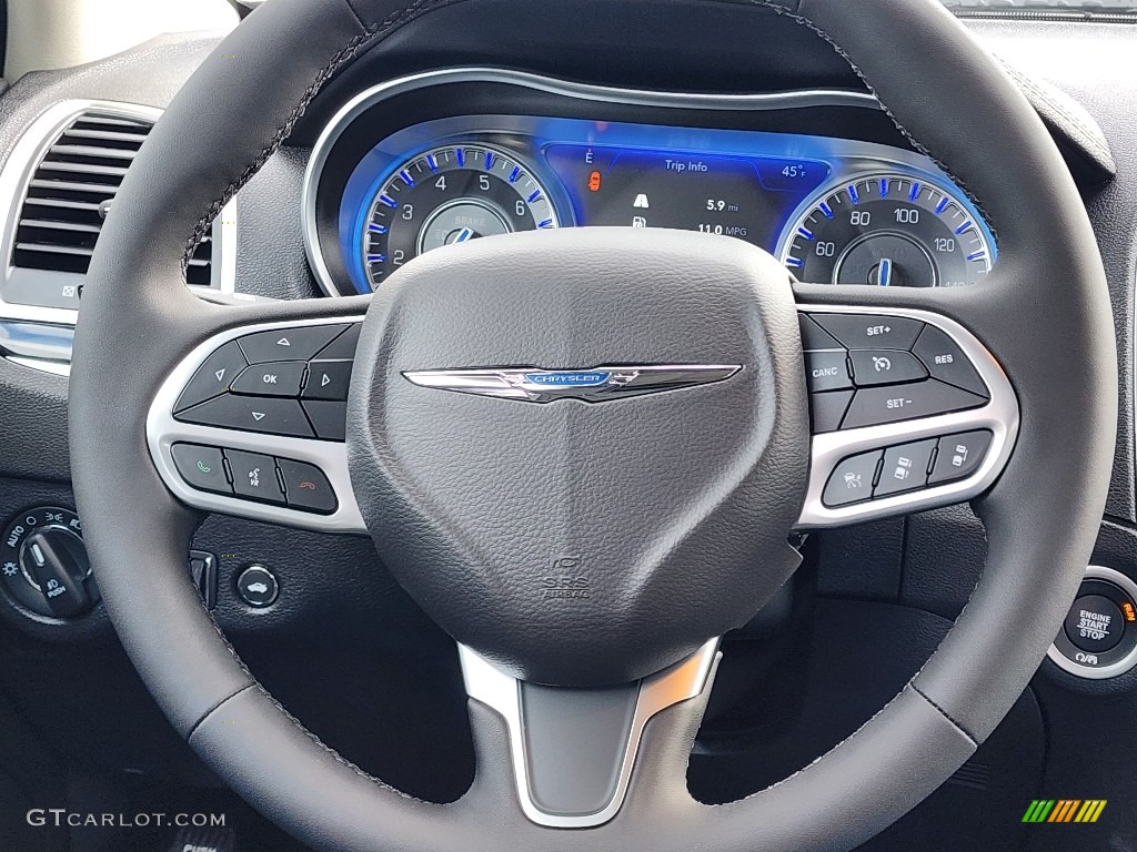 2023 Chrysler 300 Touring L AWD Black Steering Wheel Photo #146742346