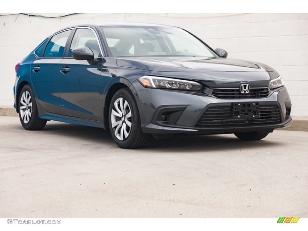 Meteorite Gray Metallic 2025 Honda Civic LX Sedan Exterior Photo
