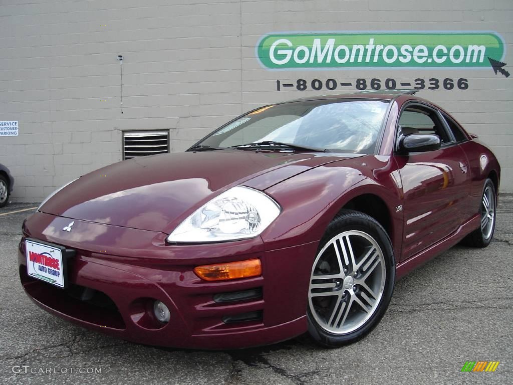 2003 Eclipse GTS Coupe - Ultra Red Pearl / Sand Blast photo #1