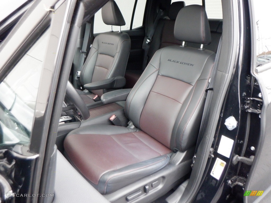 Black/Red Interior 2021 Honda Ridgeline Black Edition AWD Photo #146744446