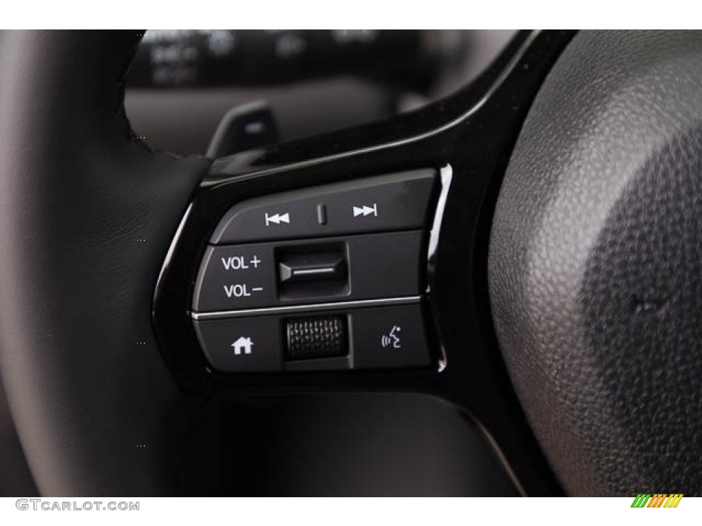 2024 Honda Pilot EX-L Black Steering Wheel Photo #146745049