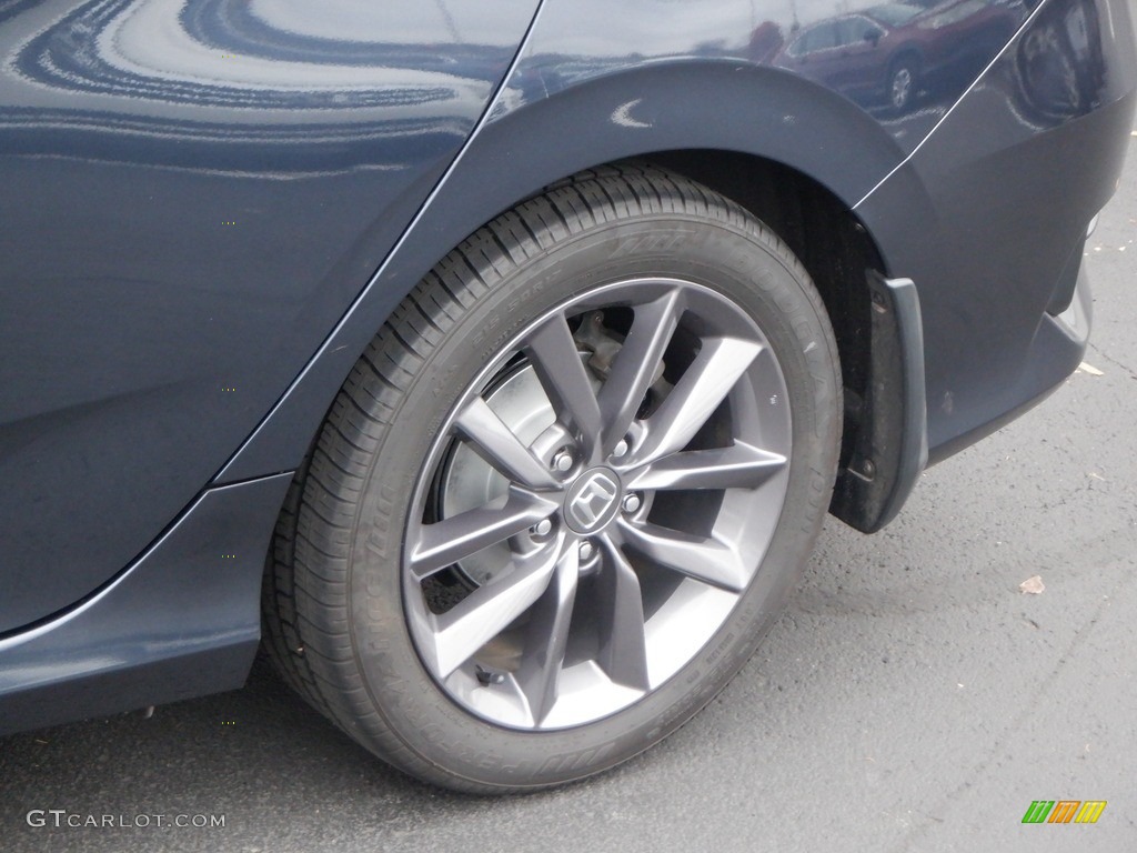 2020 Civic EX-L Sedan - Cosmic Blue Metallic / Black photo #2