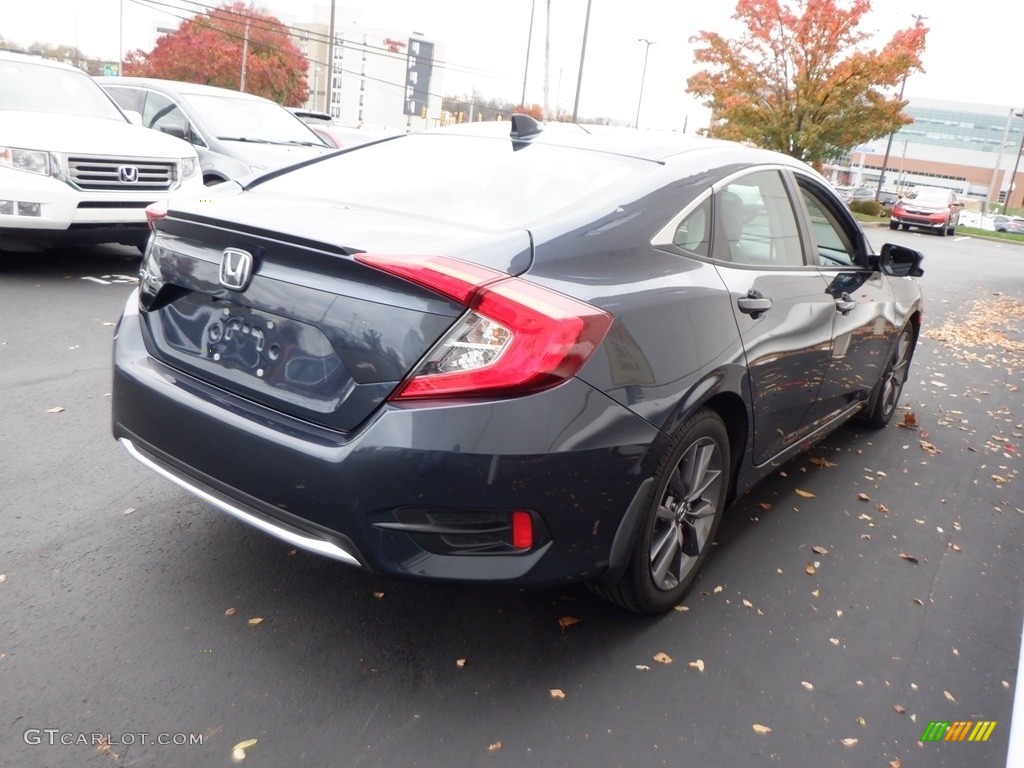2020 Civic EX-L Sedan - Cosmic Blue Metallic / Black photo #5