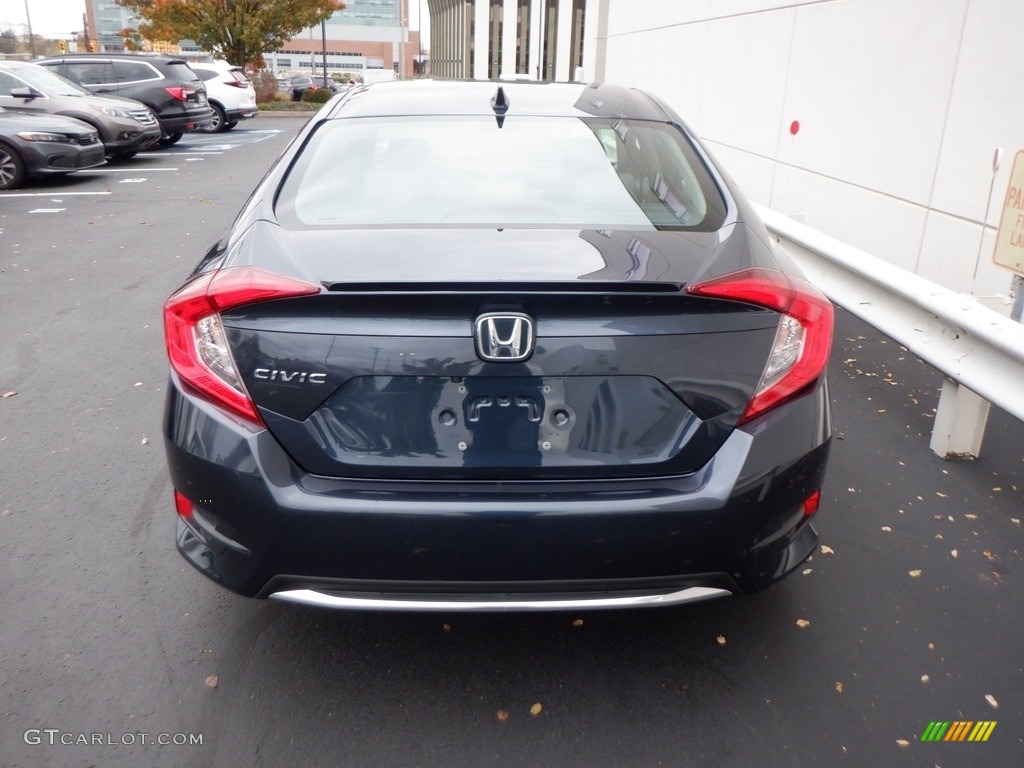 2020 Civic EX-L Sedan - Cosmic Blue Metallic / Black photo #6