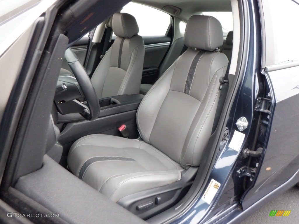 2020 Civic EX-L Sedan - Cosmic Blue Metallic / Black photo #12