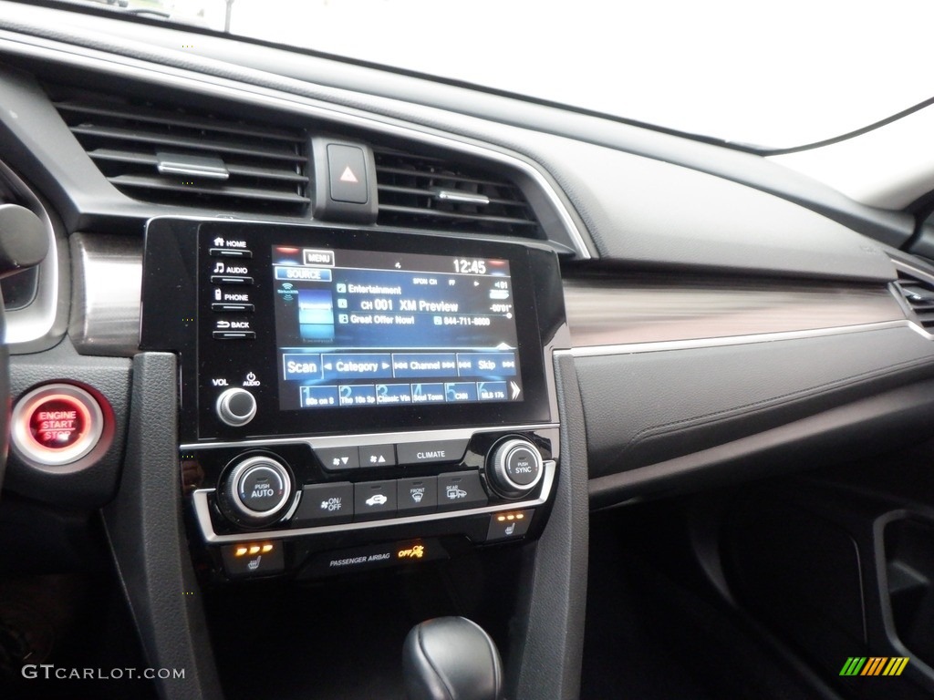 2020 Civic EX-L Sedan - Cosmic Blue Metallic / Black photo #15