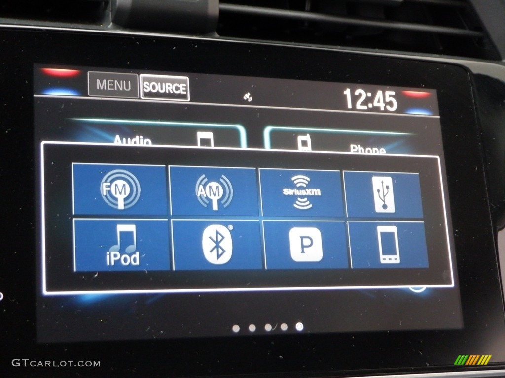 2020 Civic EX-L Sedan - Cosmic Blue Metallic / Black photo #17
