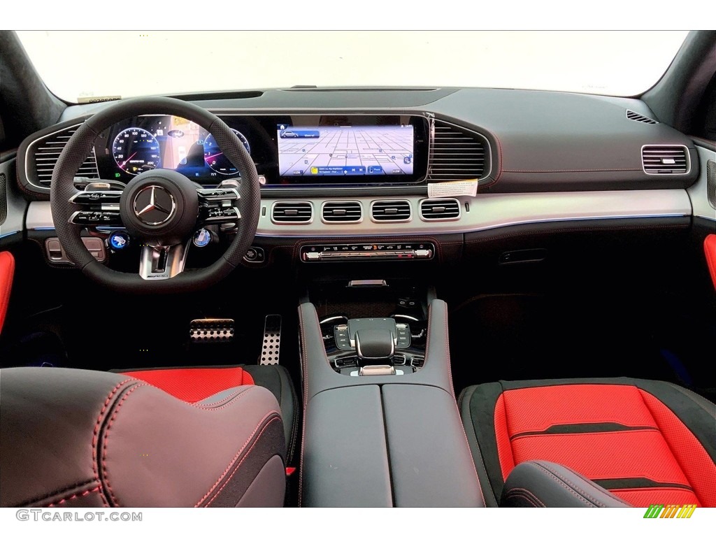 2024 GLE 63 S AMG 4Matic - Cirrus Silver Metallic / Classic Red/Black photo #6